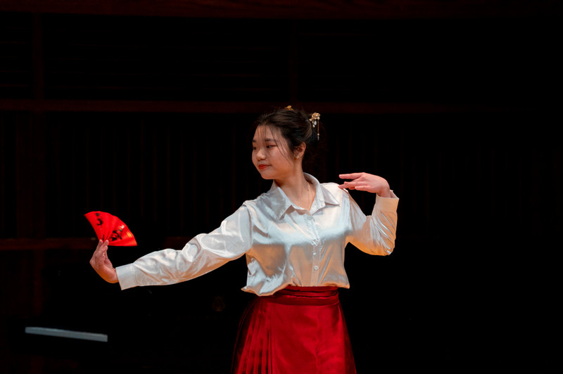 student performing a traditional Chinese dance