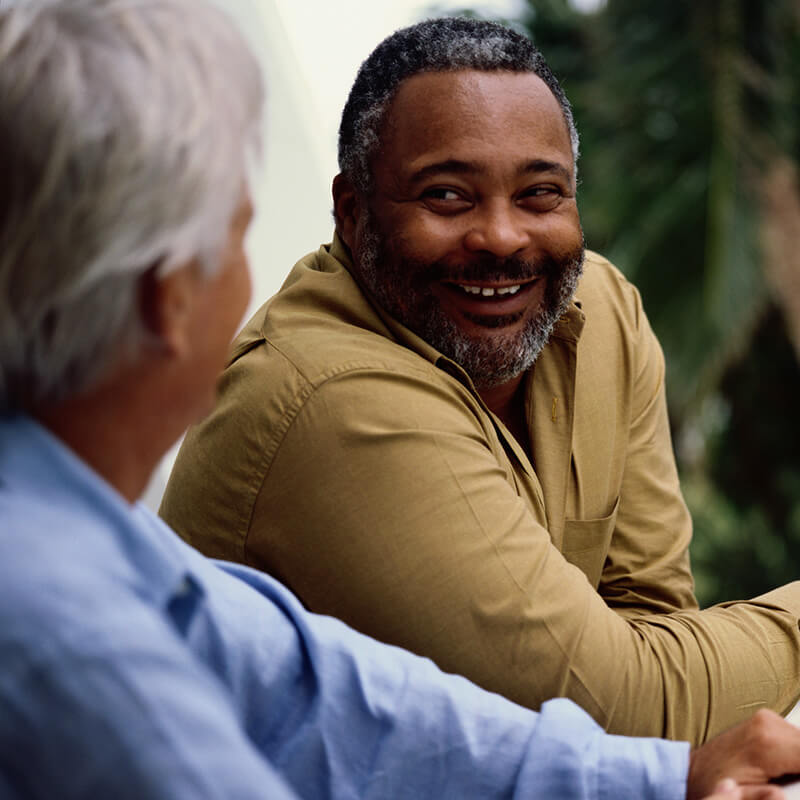 middle-aged man smiling