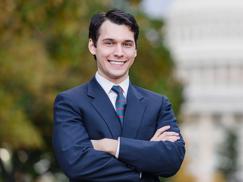young man in professional attire