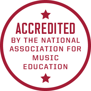 accredited by the National Association for Music Education