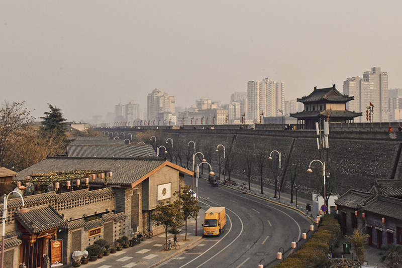village in China near the city
