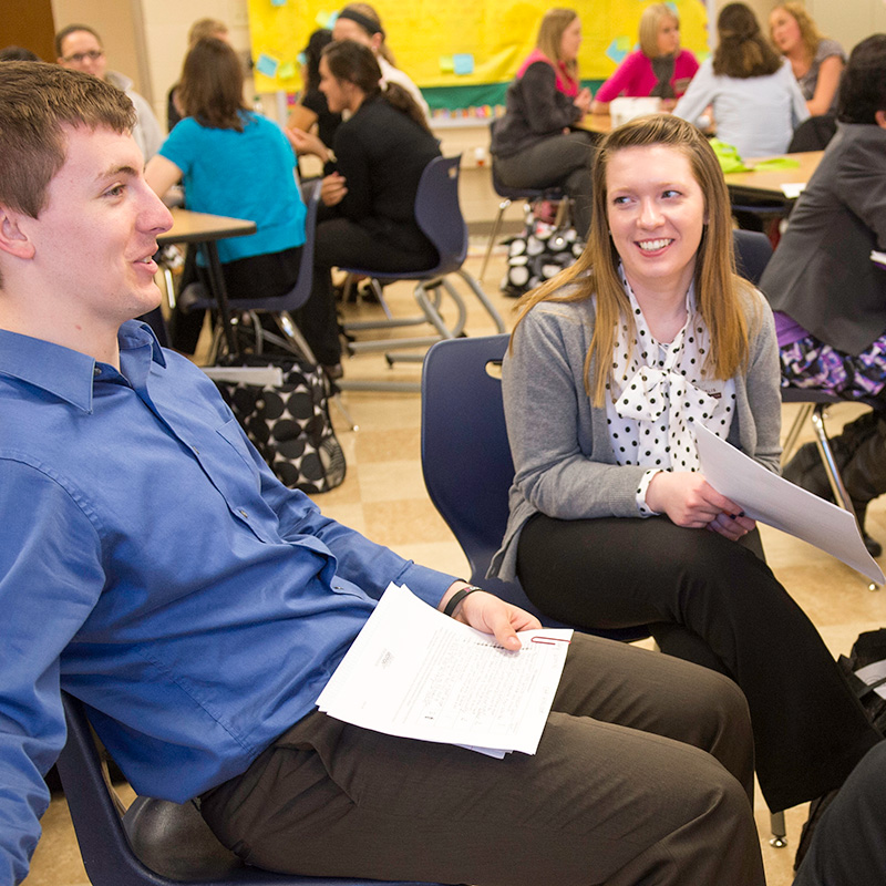 people working together in small groups