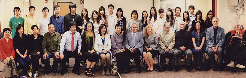 Dr. Lin with students from China