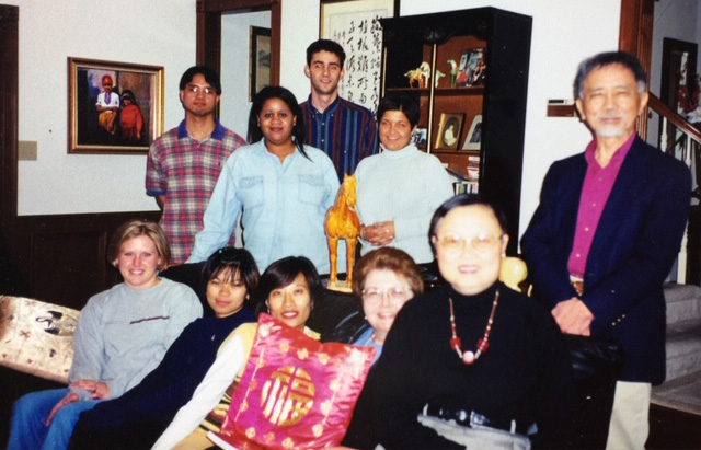 Dr. Lin with students