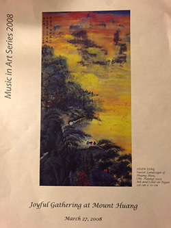 Program cover of Music in Art Series 2008