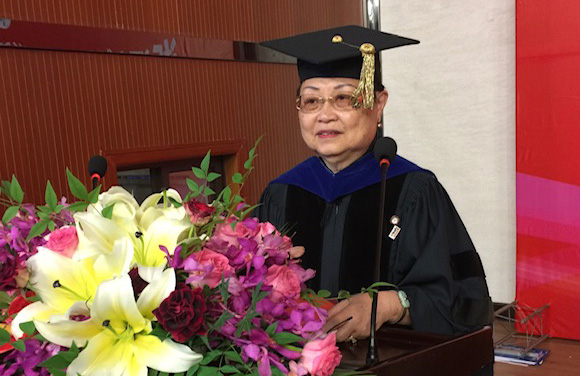 Dr. Lin delivers commencement speech in China