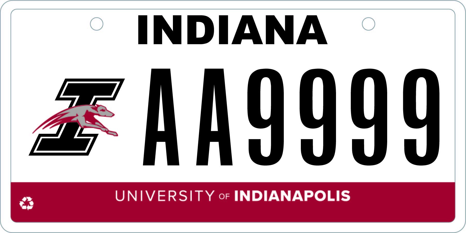 Greyhound license plate