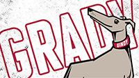 red and white Grady illustration computer wallpaper 