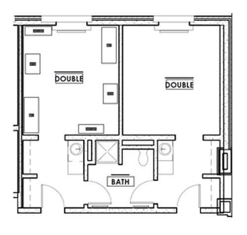 residence options university of indianapolis kitchenette design plans
