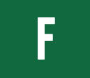 green square with white F