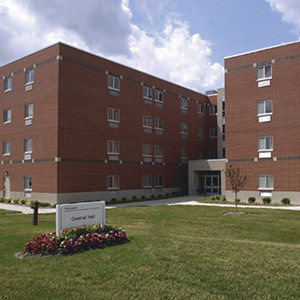 exterior shot of central hall