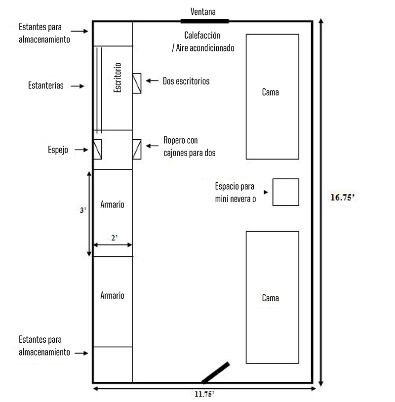 floor plan map in spanish